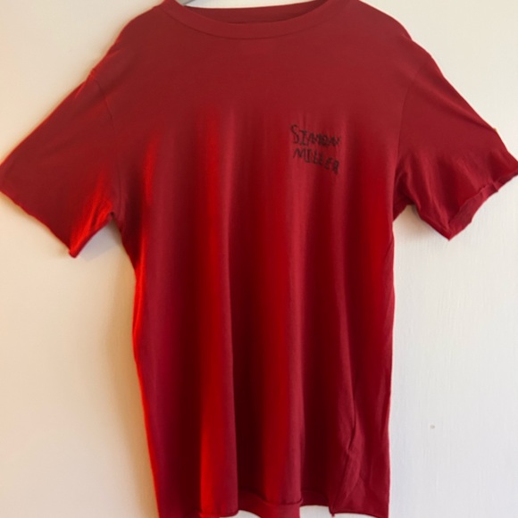 Simon Miller Red Short Sleeve Tee - Picture 1 of 3